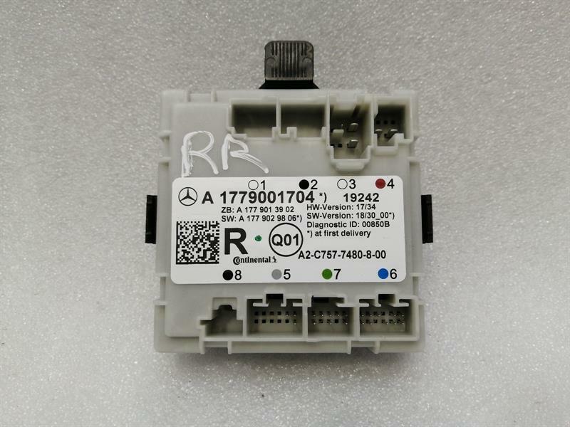 Mercedes-Benz A (W177) Mercedes A Class W177 RRH Door Module A1779001704 Rear Door Control Unit Re Body type: Hatchback
Fuel: Petrol