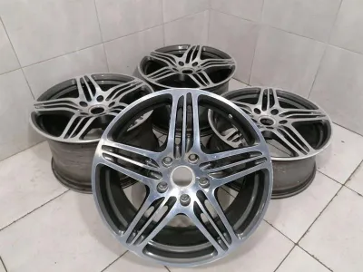 Porsche 911 997 vieglmetāla diski 99736215605 19 collu &quot;Turbo&quot; komplekts vieglmetāla diski