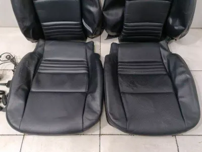 Porsche 911 996 Främre Sätesdyna Set 99652157100 Säte Läder Set G10 Metropol Blue