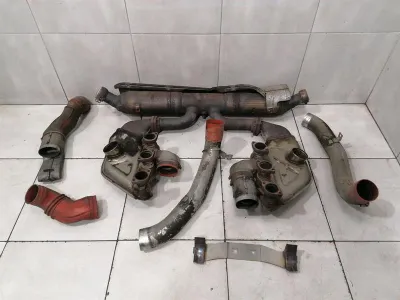 Porsche 911 993 Auspuff Schalldämpfer Set 99311321338 Auspuff Katalysator Set
