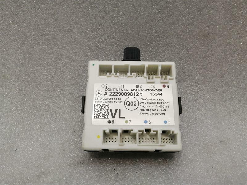 Mercedes-Benz A (W176) Mercedes C Class W205 FLH Door Module A2229009812 Door Control Unit Front Left Body type: Estate
Fuel: Petrol