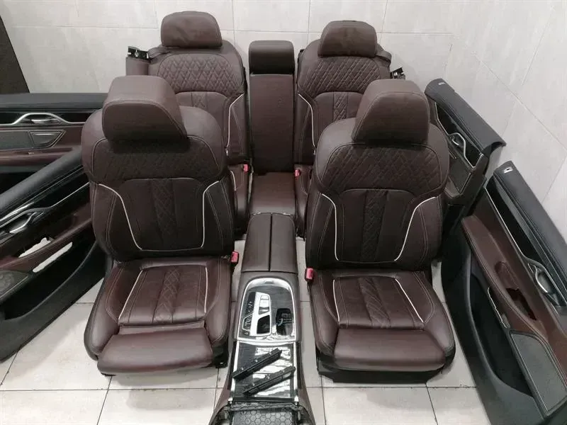 BMW 7 (G11 / G12) BMW 7 G11 seats interior set seat interior mocha brown leather massage