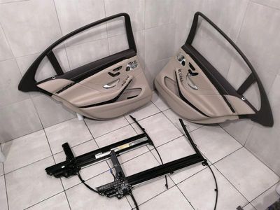 Mercedes S W222 door card rear set A2228100120 door panel Designo roller blind 8R23