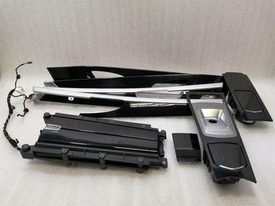 Porsche Panamera 970 finiera komplekts klavieru laka laka koka sloksnes komplekts Melns