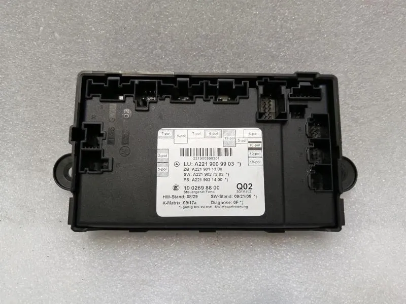 Mercedes S-class W221 RRH Door Module A2219009903 Door Rear Right Control Unit