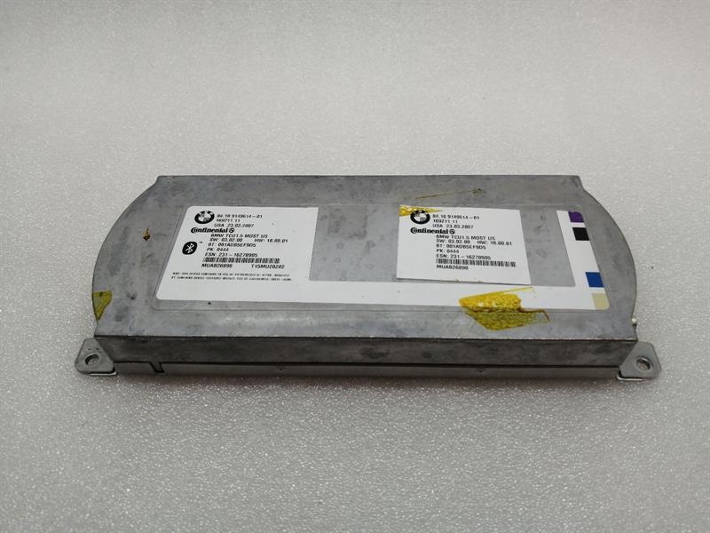 BMW 7 (E65 / E66 / E67 / E68) BMW 7 series E65 electronic module 9149614 control unit Bluetooth Body type: Saloon
Fuel: Petrol