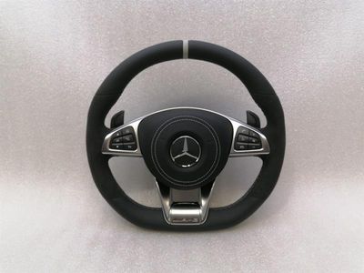 MERCEDES C63 AMG W205 STEERING WHEEL A2054602703 STEERING WHEEL COMPLETE A0008601603