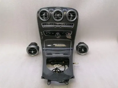 MERCEDES C63 AMG W205 CARBON-KONSOLENVERKLEIDUNG A2056803801 IWC-UHRLEISTENABDECKUNG
