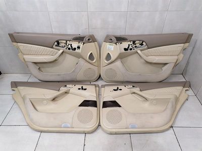Mercedes S600L W220 Dörrkortssats A2207204370 Dörrbeklädnad HELT LÄDER DESIGNIO