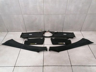 Комплект солнцезащитных козырьков Mercedes SL R230 A2306901525, комплект солнцезащитных козырьков из черной алькантары