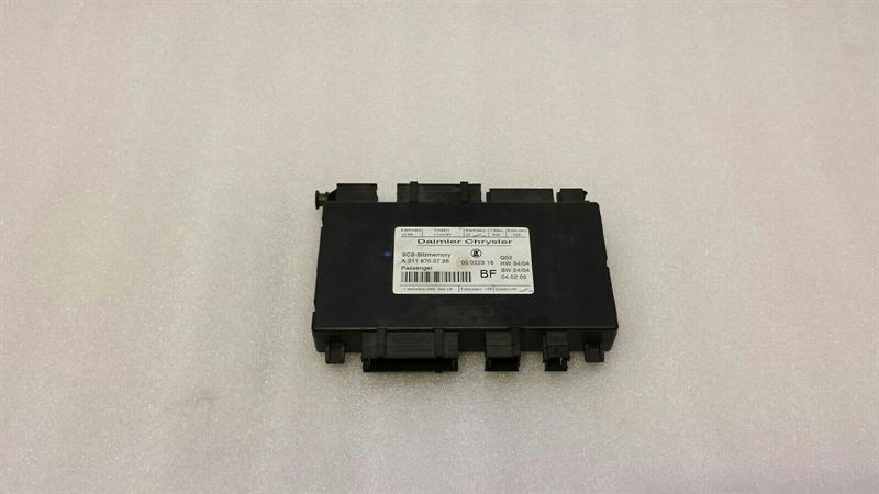 Mercedes-Benz A (W169) Mercedes E Class W211 passenger seat module A2118700726 seat control unit Body type: Saloon
Fuel: Petrol
