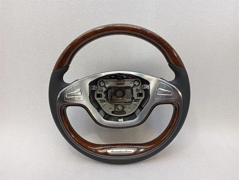 Mercedes S-Class W222 Steering Wheel A0024601403 Steering Wheel Wood Wood Heated