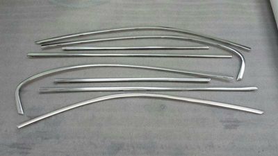 Ensemble de bandes chromées pour porte longue BMW Série 7 E66 51357008015, ensemble de couvre-arbre extérieur