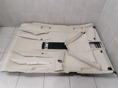 BMW 7-serie E66 LÅNGT TAKFODER 7063971 HUVUDSKYDD ALCANATARA BEIGE