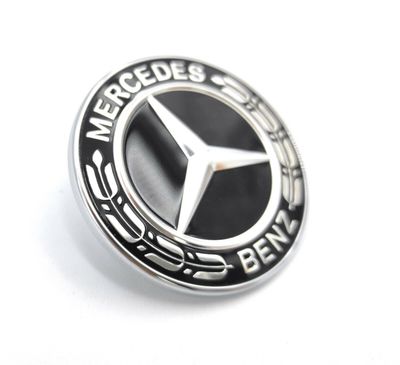 Mercedes OEM Motorhaube Stoßstange Kranz Flaches Abzeichen Emblem AMG Paket A0008171801