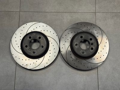 BMW X5 E70 F15 X6 E71 F16 ROTINGER Gelochte Bremsscheibe Vorne Belüftet 2x