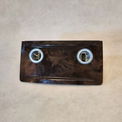 BMW Original Zierleiste Pappelholz Maserung Mitte Dunkel 5er E60 E61 LCI 51166951149