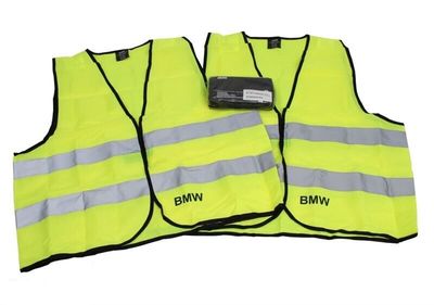 ORIĢINĀLS BMW brīdinājuma drošības vestes komplekts x2 gab., augstas redzamības jaka 82262288693