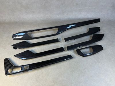 NYHET ÄKTA Audi A4 S4 8W B9 A5 S5 F5 Dekorlist Dekorlister Bezel Carbon SET