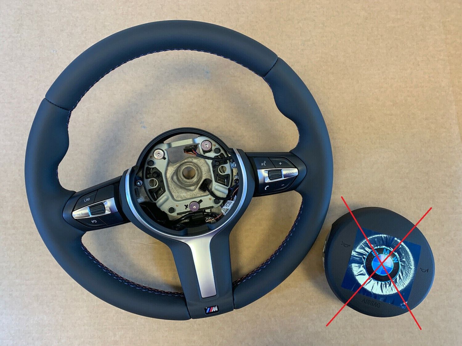 BMW F15 F16 F20 F22 F25 F26 F30 F31 F32 F33 M Steering Wheel VIBRO M STITCHES