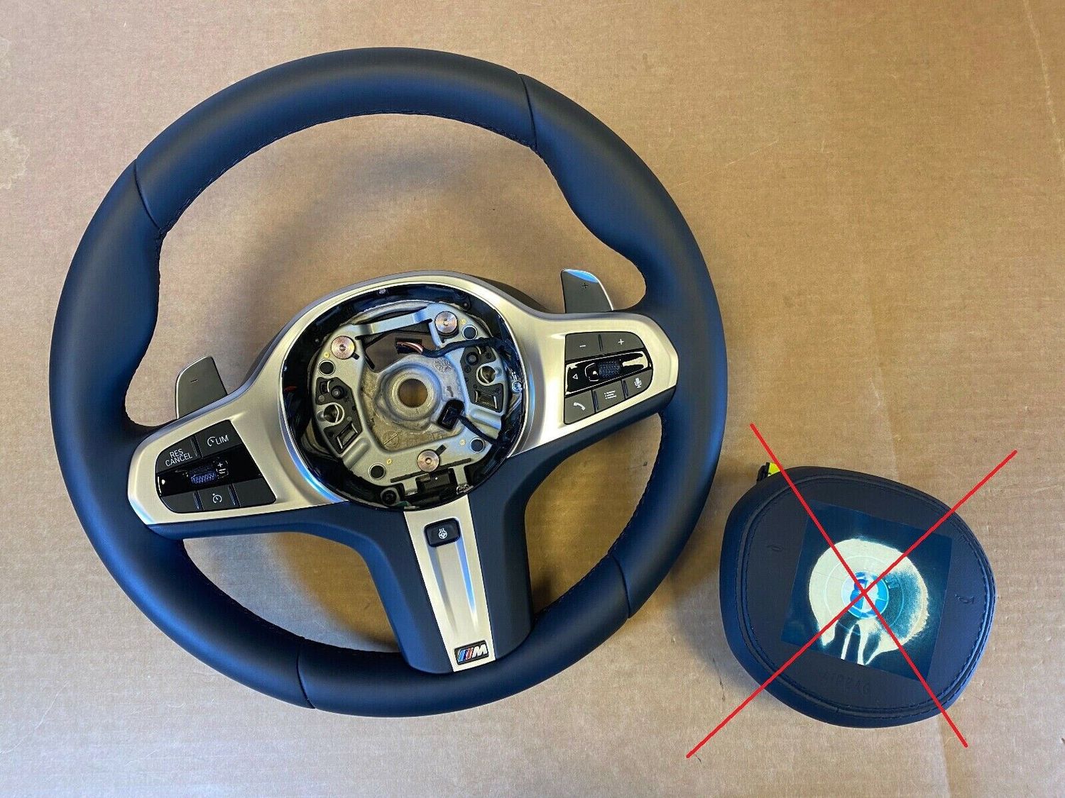 BMW 5 6 X3 X4 G30 G31 G38 G32 G01 G02 LCI M Steering Wheel Paddle HEATING VIBRO