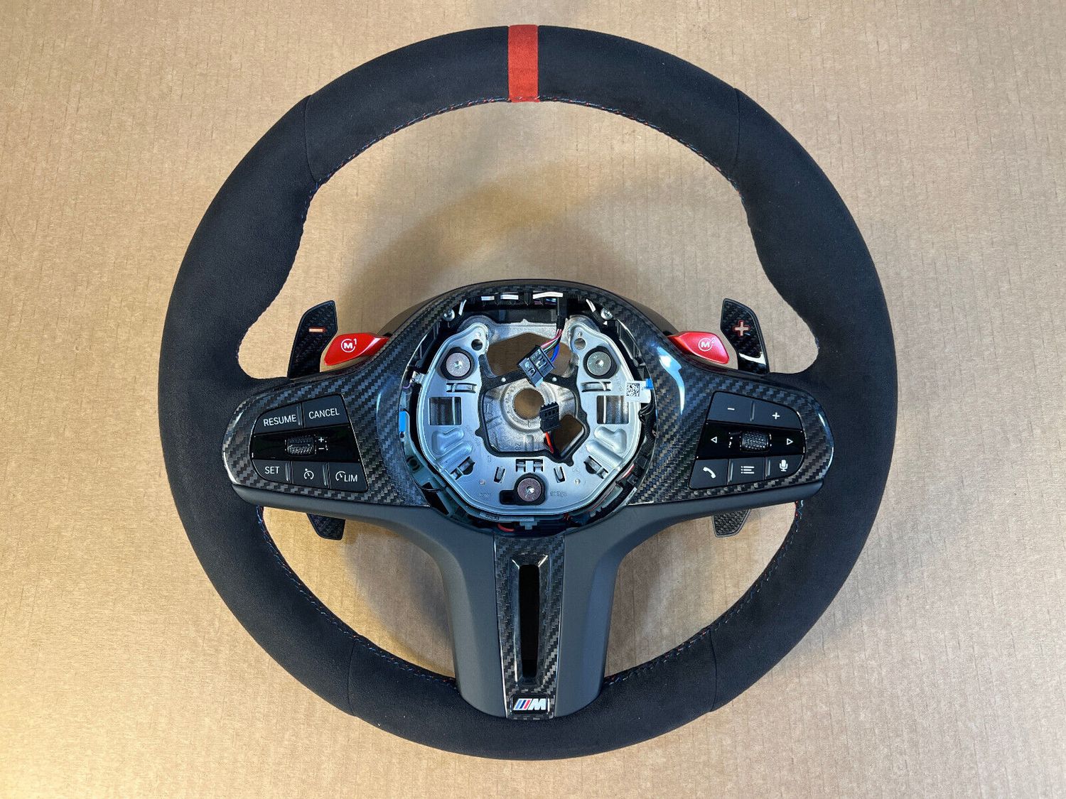 BMW M2 G87 M3 G80 G20 G21 M4 G82 M Alcantara Steering Wheel Carbon VIBRO