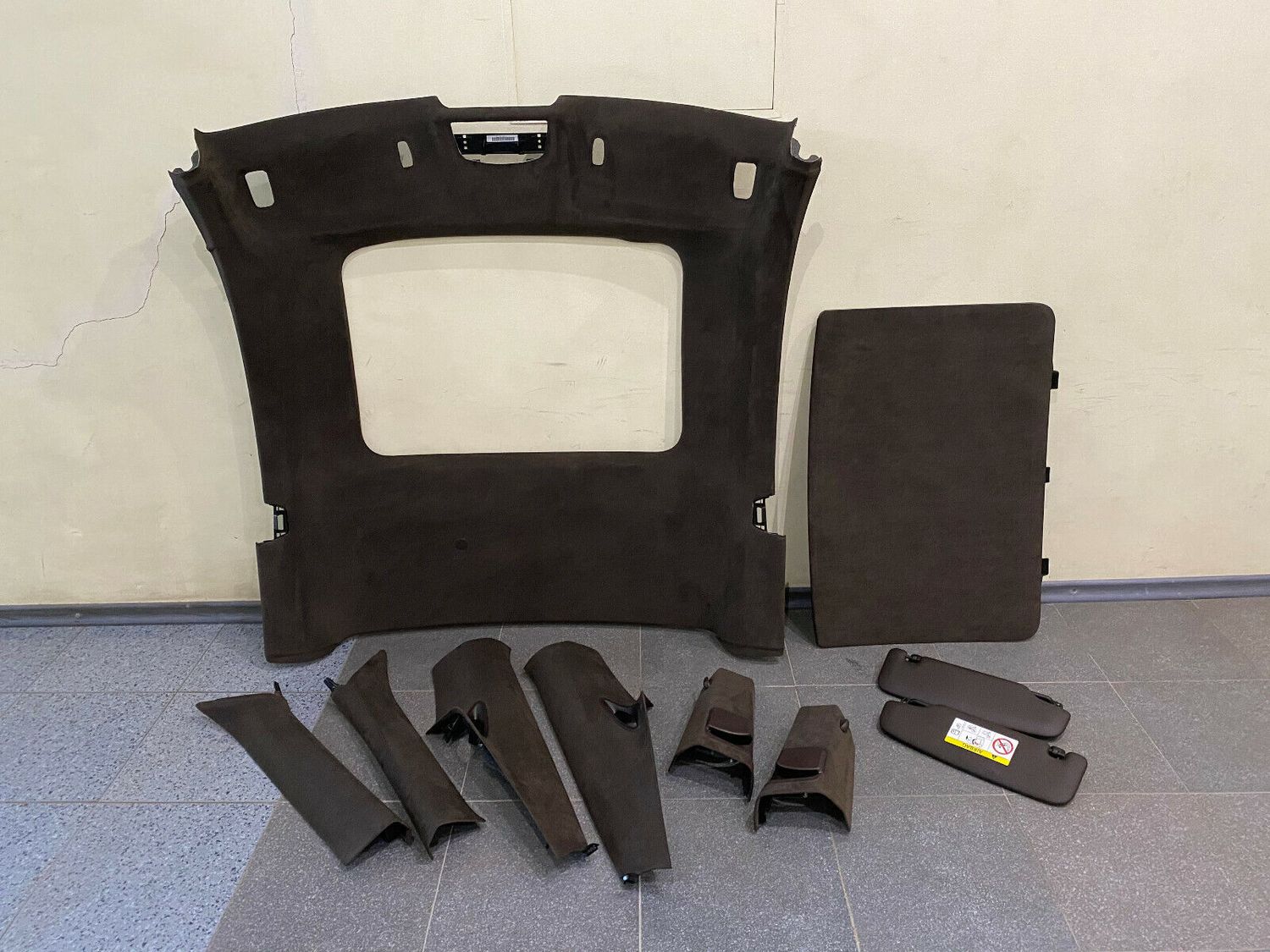 Porsche 911 991 Coupe GENUINE BRAUN ESPRESSO ALCANTARA CEILING SET