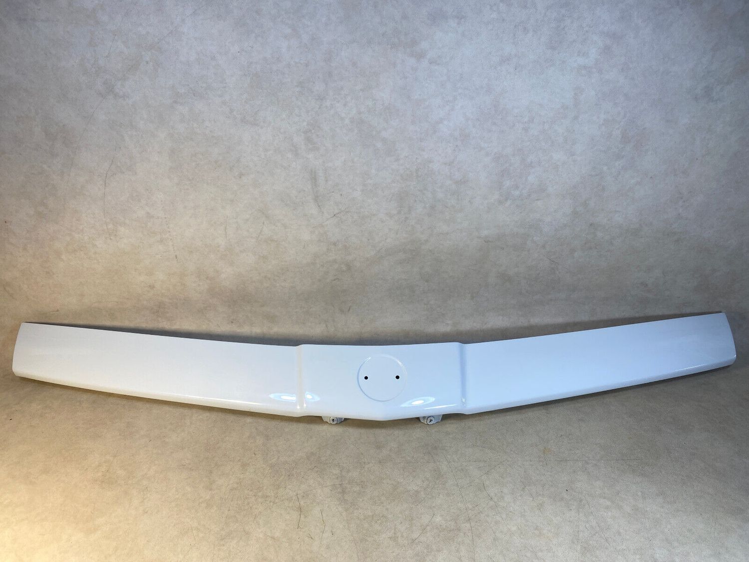 BMW 7 E23 Genuine Front Upper Bumper Hood Molding Body Cover Alpinweiss 3