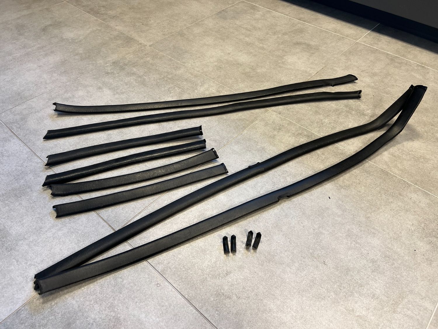 BMW 7 E23 GENUINE Interior Door Trim SET ANTHRAZIT