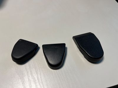 BMW 5 E12 E28 7 E23 ORIĢINĀLĀ drošības jostas skrūvju apdares vāciņi, vāciņi x3 gab.