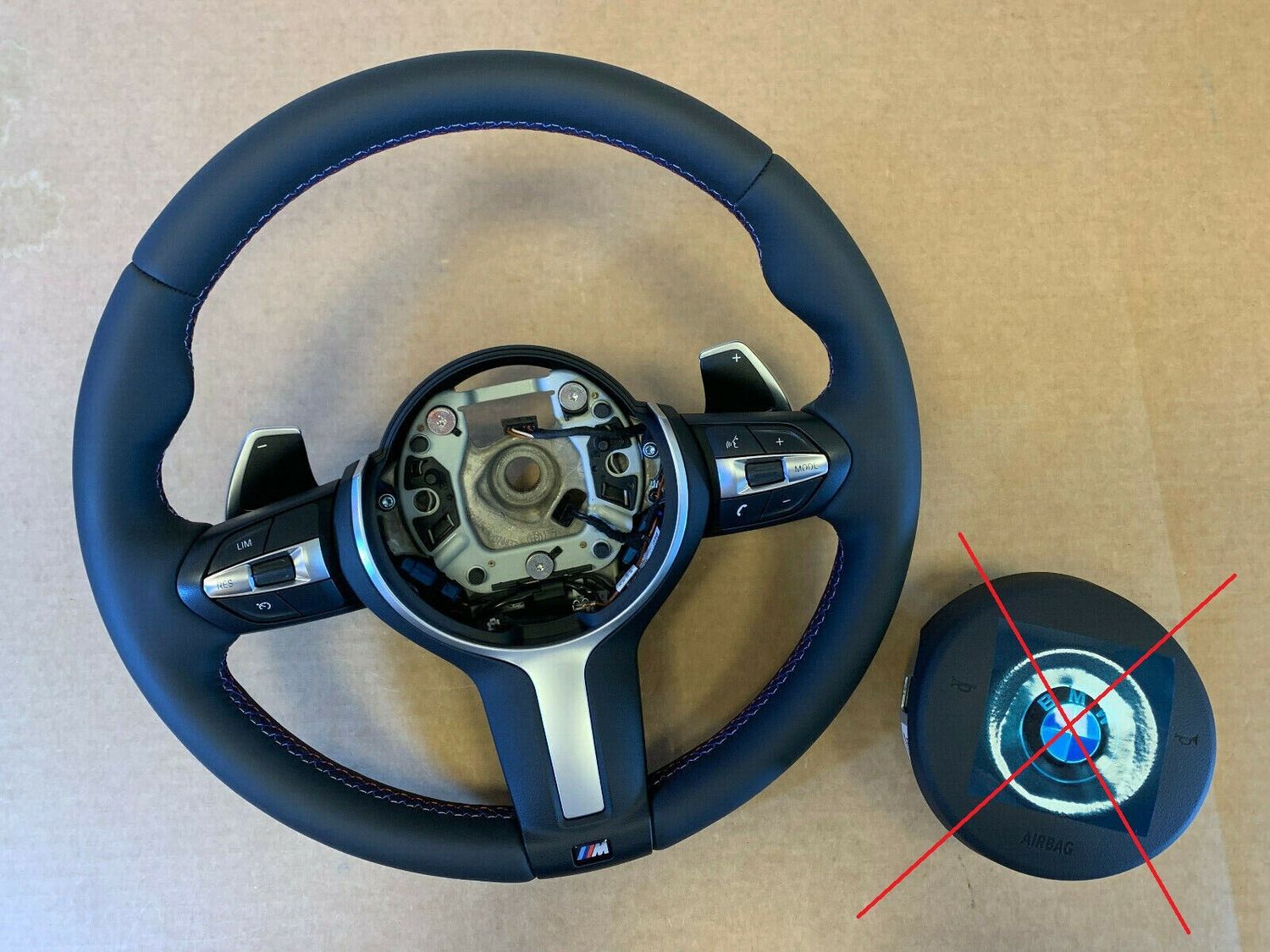 BMW F15 F16 F22 F25 F26 F30 F31 F32 M Steering Wheel Paddle HEATING VIBRO M Stit