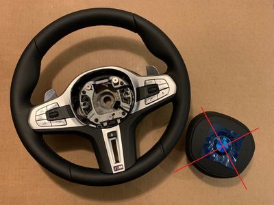 НОВО BMW 7 G11 G12 OEM M Подгряване на волана Vibro Active Cruise M Облицовка