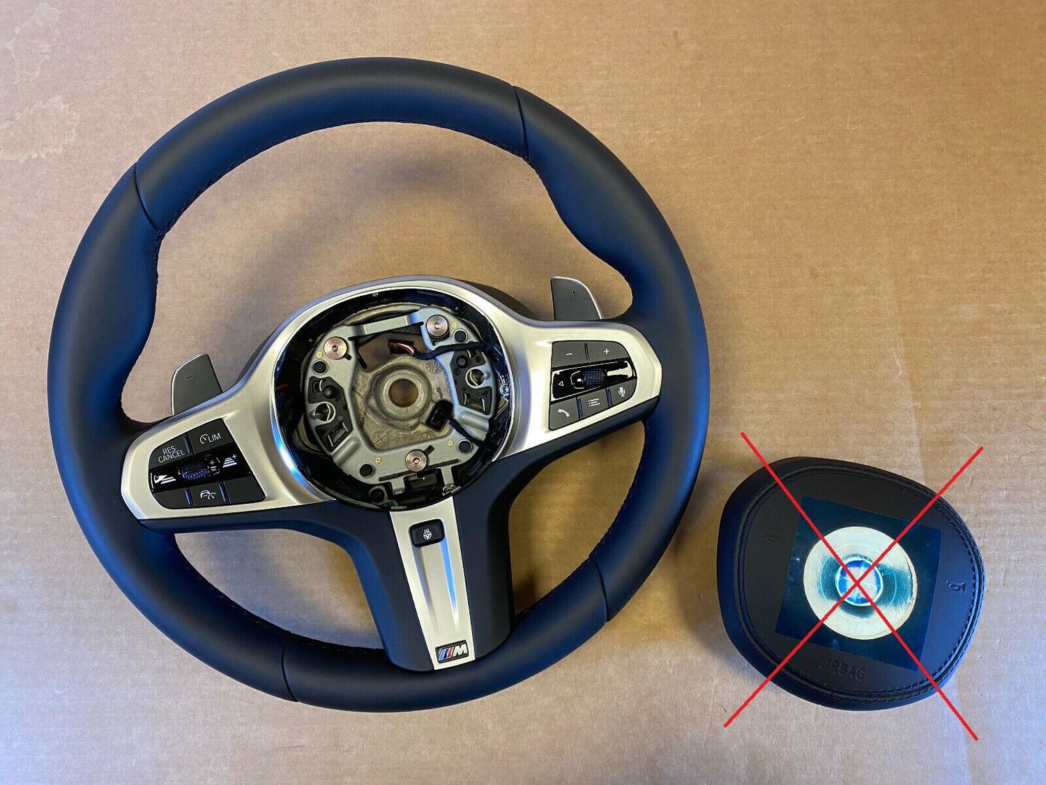 BMW 5 6 X3 X4 G30 G31 G32 G01 G02 LCI EU M Steering Wheel Paddles HEAT VIBRO ACC