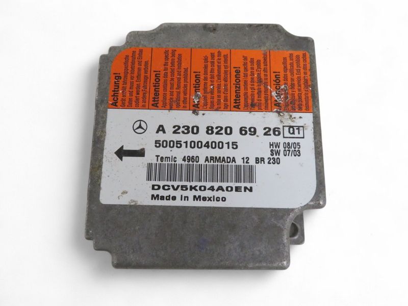 A2308206926 2308206926 A2308205626 2308205626 Airbag Control Unit MERCEDES-BENZ SL-CLASS (R230) (2001-2012)