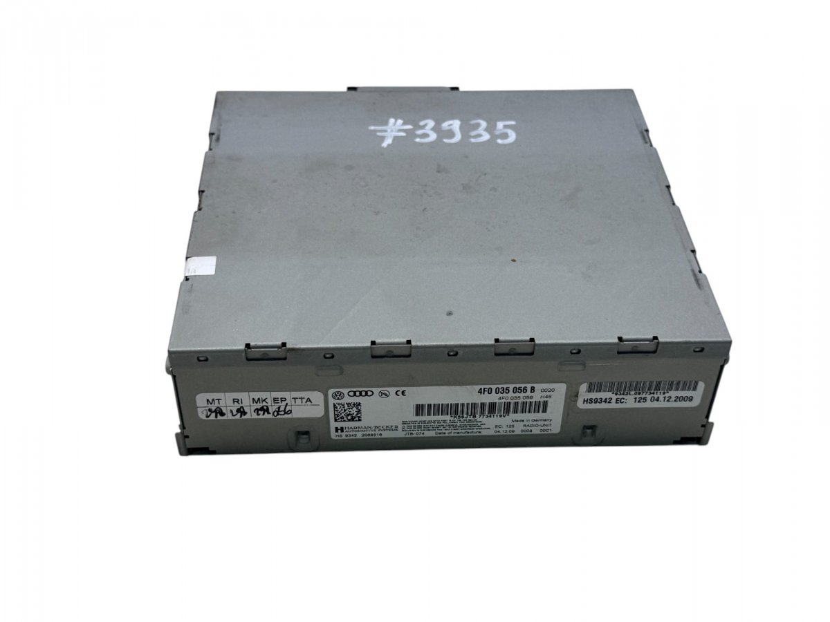 Audi A6 (C6) Radio 4F0035056B Radio AUDI A6 / A6 ALLROAD (C6, 4F) ...