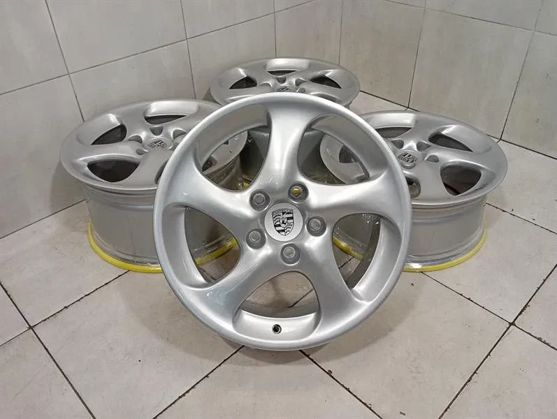 Porsche 911 (996) Alloy Wheel 18 PORSCHE 911 996 10J 8J Alloy Wheel Set TURBO...