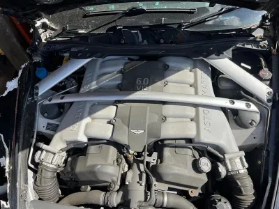 08-12 Aston Martin DB9 Pilns dzinējs AM09 26031 Pilns 6.0 V12 dzinējs Lielisks