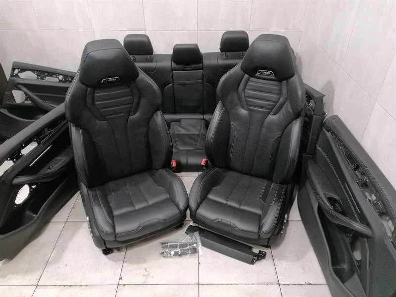 BMW 5 F90 G30 M5-säten Läder Merino Svart X3SW-säten Interiör KYLD MASSAGE -