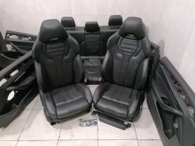 BMW 5 F90 G30 M5 Седалки Кожени мериносови черни X3SW Седалки Интериор ОХЛАЖДАНЕ МАСАЖ -