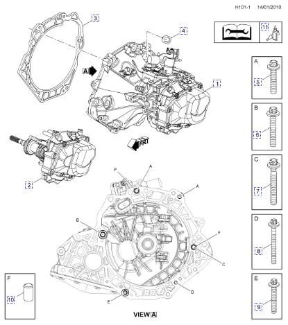 F17 M7Q 95518580 24578501 Gearbox OPEL ASTRA J (P10) (2009-2015)