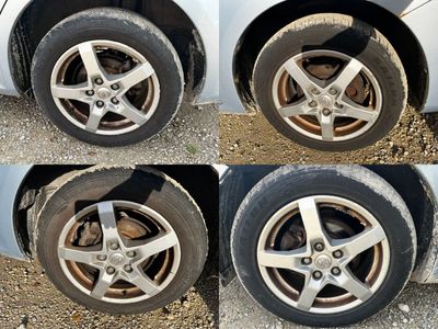 Jeu de jantes avec pneus PZ474E8670Z (4 pièces) pour TOYOTA COROLLA X (E140, E150) (2006-2012)