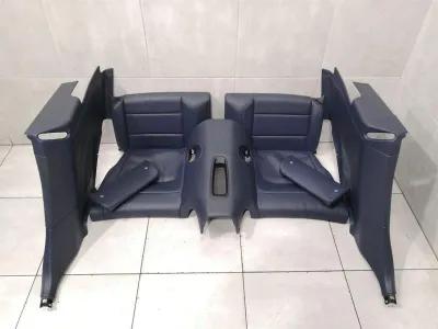 Porsche 911 991 cabriolet baksätesset yachting blå baksätesset-