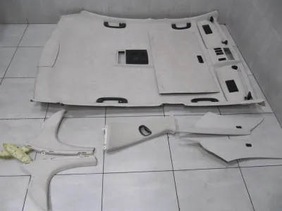 BMW M5 E60 jumta apdare ar baltu Alcantara 8026783 Griestu apdare -