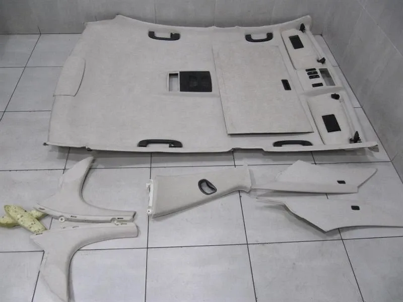 BMW M5 E60 Takbeklädnad Vit Alcantara 8026783 Innertak -