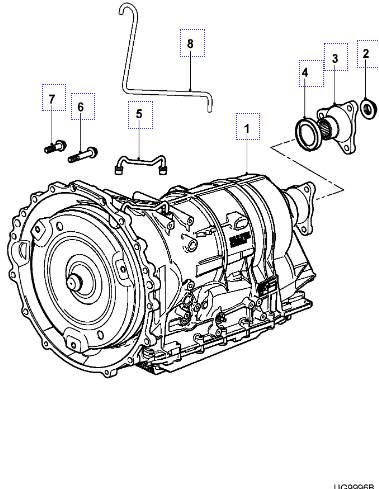 Jaguar XF Gearbox C2D10565E Gearbox JAGUAR XF (X250, CC9) (2008-2...