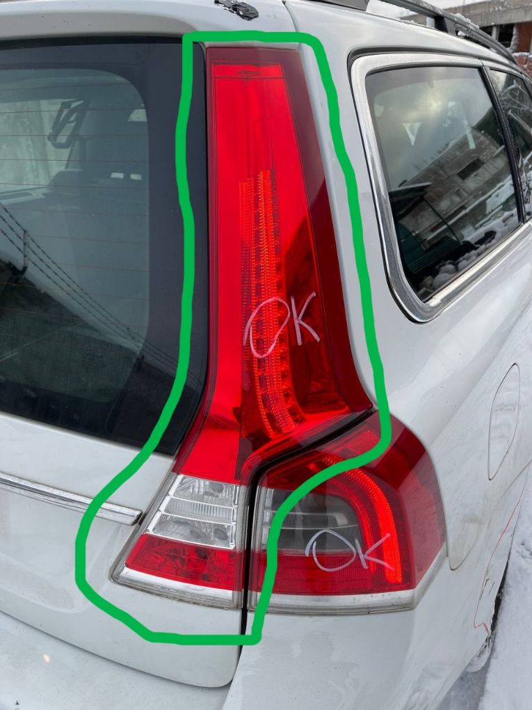 Volvo V70 Inner tail light, right Inner tail light, right VOLVO V70 III (BW) (200...