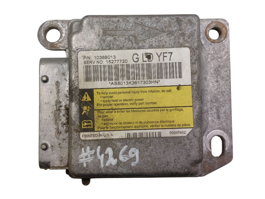Chevrolet Express Airbag Control Unit 10388013 15277720 Airbag Control Unit CHEVROLET...