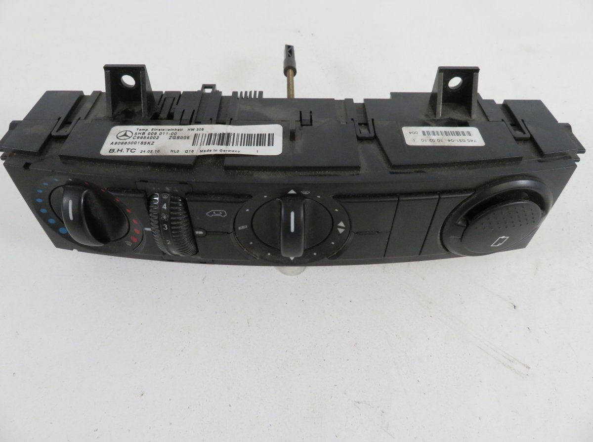 Mercedes-Benz Sprinter (W906) Heater control panel Heater control panel — MERCEDES-BENZ SPRINTER (...