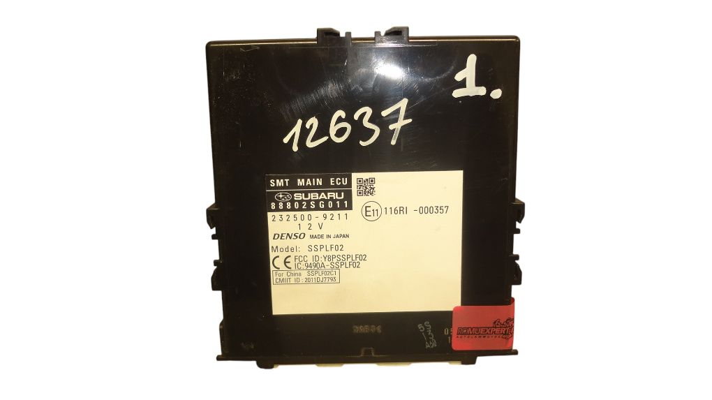 Subaru Forester Other Control Units Other control units — SUBARU FORESTER (SJ) (201...
