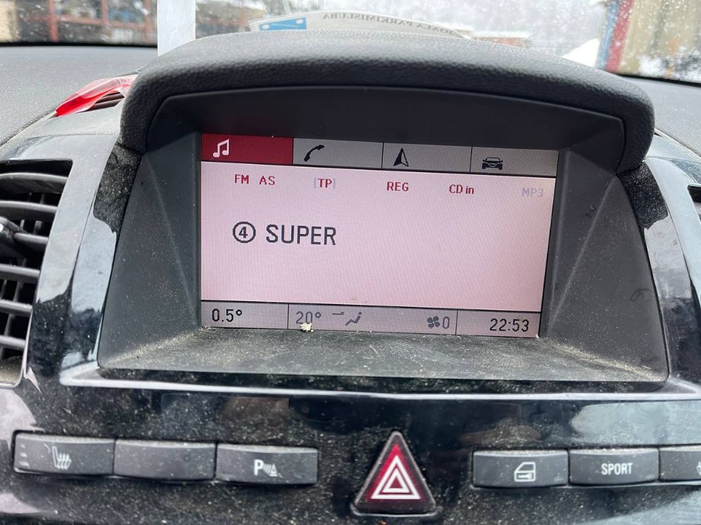 Opel Zafira (B) Dashboard screen Dashboard screen — OPEL ZAFIRA B (A05) (2005-20...
